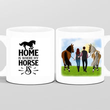 Laden Sie das Bild in den Galerie-Viewer, Pferdetasse Paar