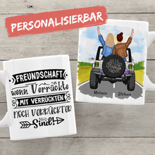Laden Sie das Bild in den Galerie-Viewer, Personalisierte Freundinnen Tasse - Jeep