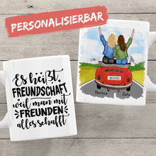 Laden Sie das Bild in den Galerie-Viewer, Personalisierte Freundinnen Tasse - Cabrio