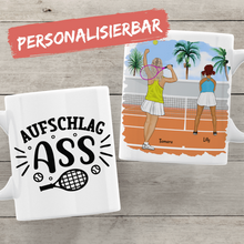 Laden Sie das Bild in den Galerie-Viewer, Personalisierte Tasse Tennis Aufschlag