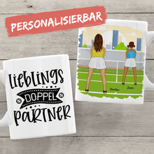 Laden Sie das Bild in den Galerie-Viewer, Personalisierte Tasse Tennis Freundinnen