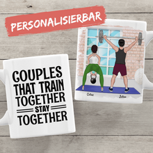 Laden Sie das Bild in den Galerie-Viewer, Personalisierte Tasse Fitnesspaar