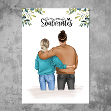 Laden Sie das Bild in den Galerie-Viewer, Paar Mann & Frau - Personalisiertes FineArt Poster
