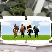 Laden Sie das Bild in den Galerie-Viewer, Personalisierte Tasse Reiterinnen Panorama