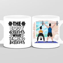Laden Sie das Bild in den Galerie-Viewer, Personalisierte Tasse Fitnesspaar