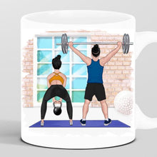 Laden Sie das Bild in den Galerie-Viewer, Personalisierte Tasse Fitnesspaar