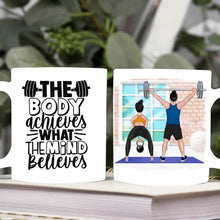 Laden Sie das Bild in den Galerie-Viewer, Personalisierte Tasse Fitnesspaar