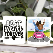 Laden Sie das Bild in den Galerie-Viewer, Personalisierte Freundinnen Tasse - Cabrio