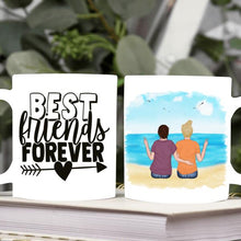 Laden Sie das Bild in den Galerie-Viewer, Personalisierbare Freundinnen Tasse