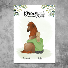 Laden Sie das Bild in den Galerie-Viewer, Pferdefreund - Personalisiertes FineArt Poster
