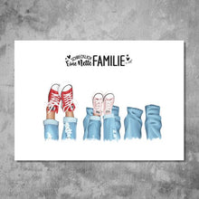 Laden Sie das Bild in den Galerie-Viewer, Sneaker Familie & Freunde - Personalisiertes FineArt Poster