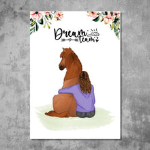 Laden Sie das Bild in den Galerie-Viewer, Pferdefreund - Personalisiertes FineArt Poster