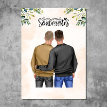 Laden Sie das Bild in den Galerie-Viewer, Männer Duo - Personalisiertes FineArt Poster