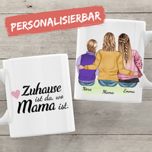 Laden Sie das Bild in den Galerie-Viewer, Mutter mit zwei Töchtern - Personalisierte Tasse