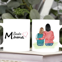 Laden Sie das Bild in den Galerie-Viewer, Mutter mit Tochter - Personalisierte Tasse