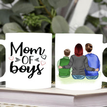 Laden Sie das Bild in den Galerie-Viewer, Mutter mit zwei Söhnen - Personalisierte Tasse