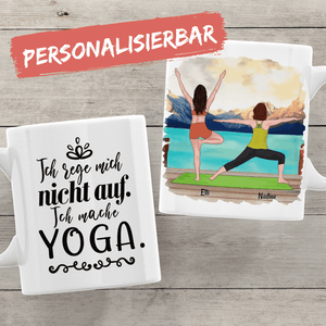 Personalisierbare Yoga Freundinnen Tasse