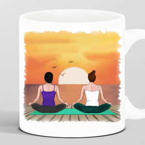 Personalisierte Freundinnen Tasse Meditation