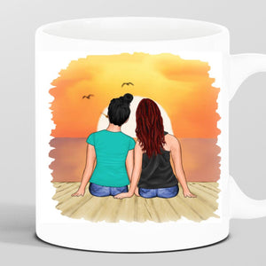 Personalisierte Tasse Paar Frau und Frau