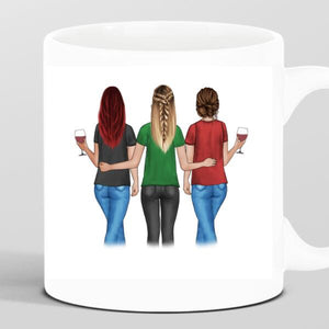 Personalisierte Tasse 3 Schwestern