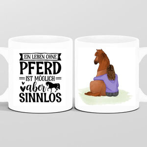 Personalisierte Tasse Pferdefreund