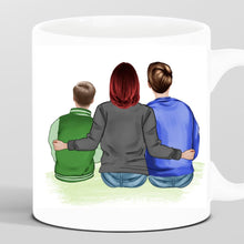 Laden Sie das Bild in den Galerie-Viewer, Mutter mit zwei Söhnen - Personalisierte Tasse
